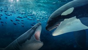 Orca vs. Great White's poster