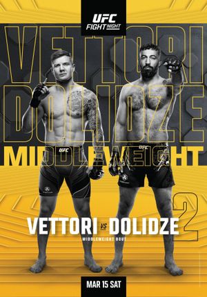UFC Fight Night 254: Vettori vs. Dolidze 2's poster
