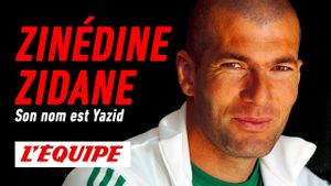 Zinédine Zidane, son nom est Yazid's poster