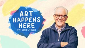 Art Happens Here with John Lithgow's poster