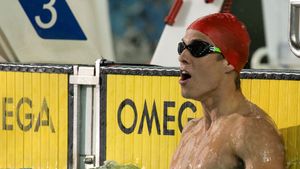 Swimming for Gold's poster