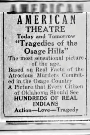 Tragedies of the Osage Hills's poster