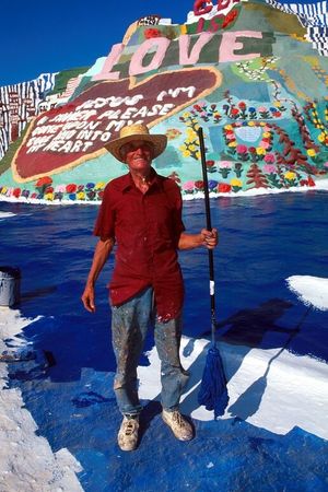 Salvation Mountain Leonard Knight's poster
