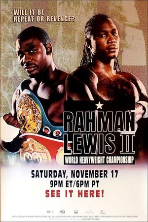 Hasim Rahman vs. Lennox Lewis II's poster