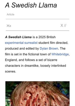 A Swedish Llama's poster