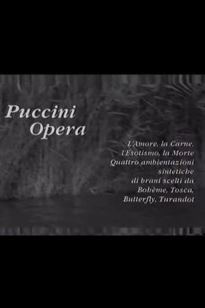 Puccini/Opera's poster