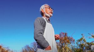 Hayao Miyazaki and the Heron's poster