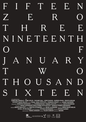 fifteen zero three nineteenth of january two thousand sixteen's poster