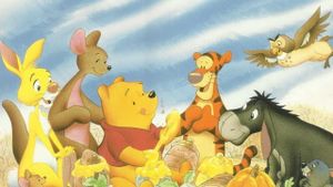 A Winnie the Pooh Thanksgiving's poster