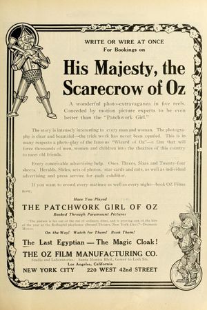 His Majesty, the Scarecrow of Oz's poster