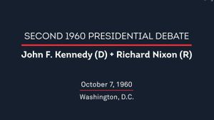 1960 Second Presidential Debate's poster