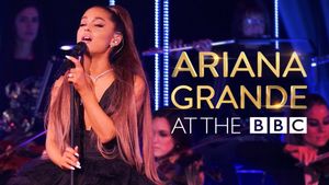 Ariana Grande at the BBC's poster