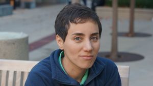 Secrets of the Surface: The Mathematical Vision of Maryam Mirzakhani's poster