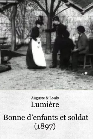 Bonne d'enfants et soldat's poster