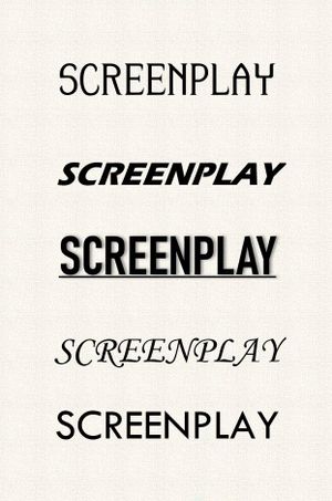 Screenplay's poster