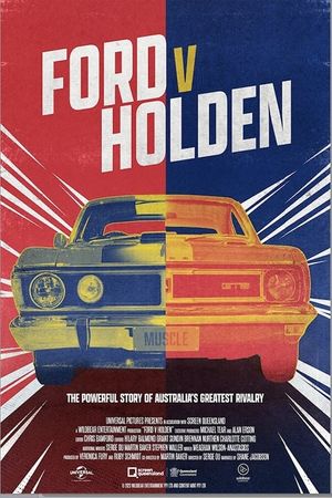 Ford v Holden's poster