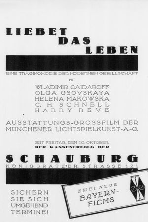 Liebet das Leben's poster