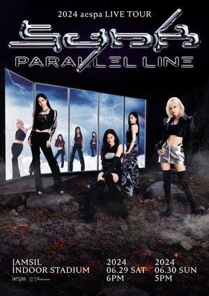 aespa SYNK : PARALLEL LINE in SEOUL's poster