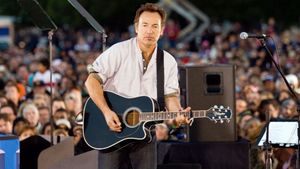 Bruce Springsteen, le chanteur qui murmurait à l'oreille de l'Amérique's poster