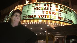 Michael Moore in TrumpLand's poster