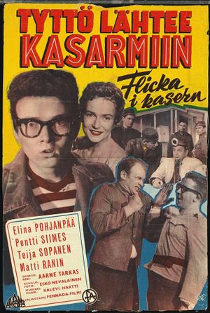 Tyttö lähtee kasarmiin's poster