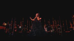 Ariana Grande at the BBC's poster