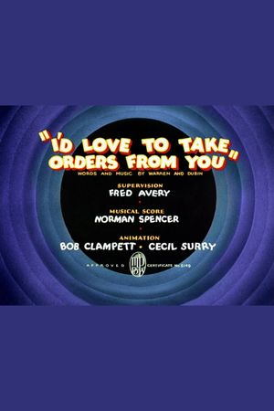 I'd Love to Take Orders from You's poster