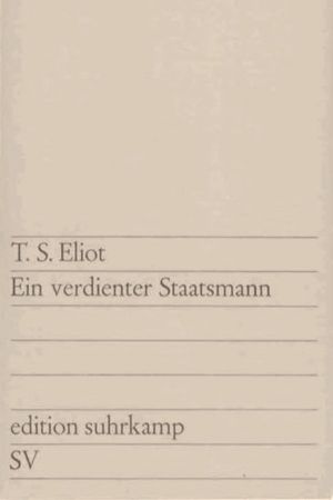 Ein verdienter Staatsmann's poster