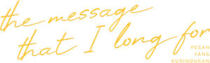 The Message That I Long For's poster