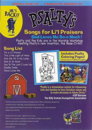 Psalty's Songs for Li'l Praisers, Volume 1: God Loves Me So-o Much!'s poster