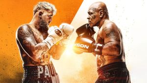 Jake Paul vs. Mike Tyson's poster