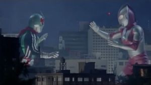 Ultraman vs. Kamen Rider's poster