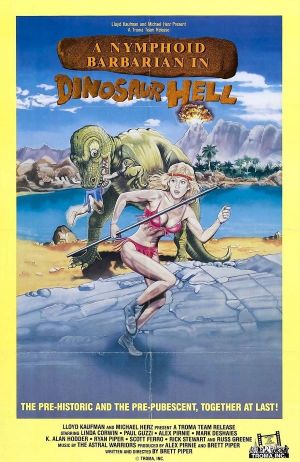 A Nymphoid Barbarian in Dinosaur Hell's poster