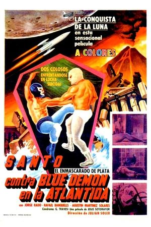 Santo vs. Blue Demon in Atlantis's poster