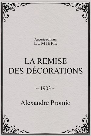 La remise des décorations's poster