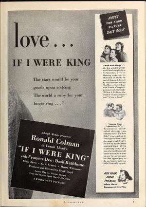 If I Were King's poster
