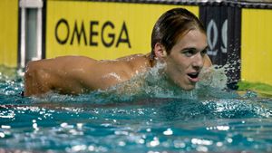 Swimming for Gold's poster