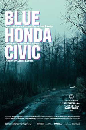 Blue Honda Civic's poster