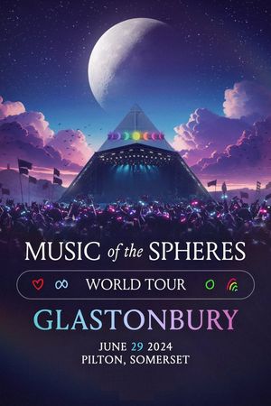Coldplay - Live at Glastonbury's poster