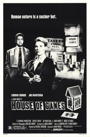 David Mamet on 'House of Games''s poster