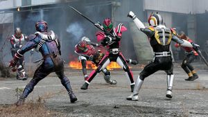 Kamen Rider Movie War 2010: Kamen Rider vs. Kamen Rider W & Decade's poster