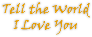 Tell the World I Love You's poster