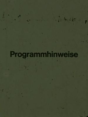 Programmhinweise's poster