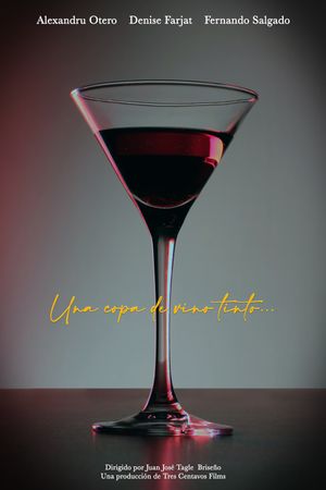 A glass of red wine...'s poster image