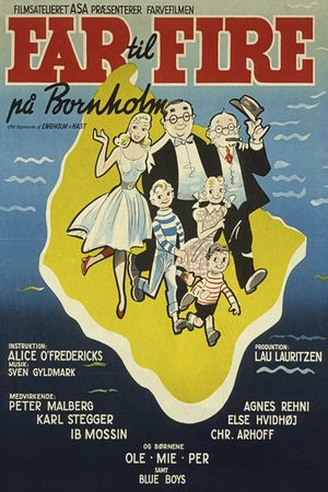 Far til fire på Bornholm's poster