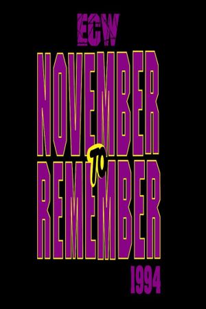 ECW November to Remember 1994's poster