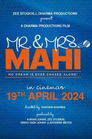 Mr. & Mrs. Mahi's poster