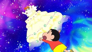 Eiga Kureyon Shinchan: Arashi o yobu! Ora to uchuu to purinsesu's poster