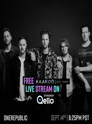 OneRepublic Live Kaaboo Del Mar Festival's poster