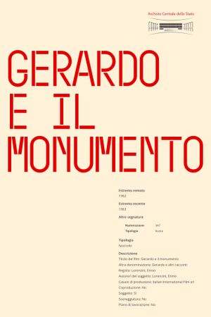 Gerardo E Il Monumento's poster